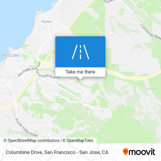 Mapa de Columbine Drive