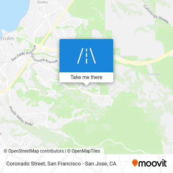 Mapa de Coronado Street