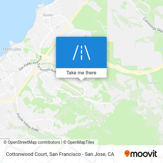 Mapa de Cottonwood Court