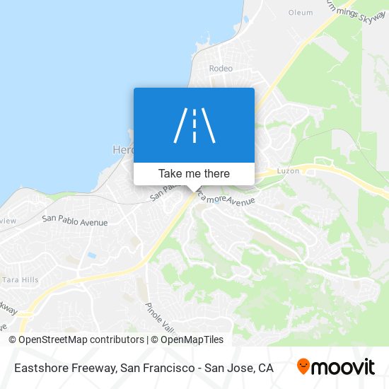 Eastshore Freeway map