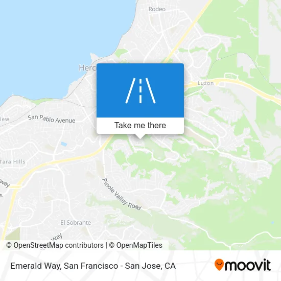 Emerald Way map