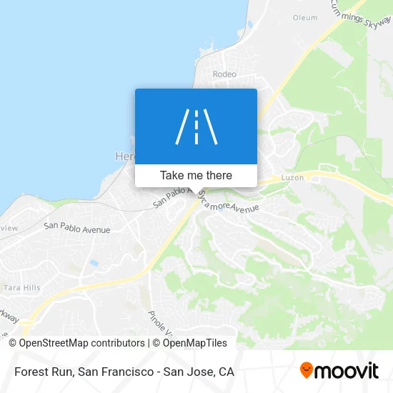 Forest Run map