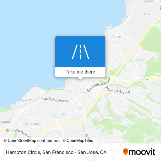 Hampton Circle map