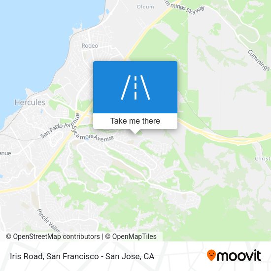 Mapa de Iris Road