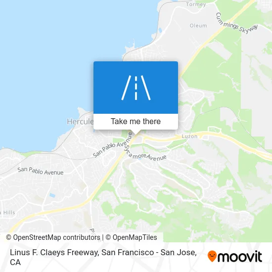 Linus F. Claeys Freeway map