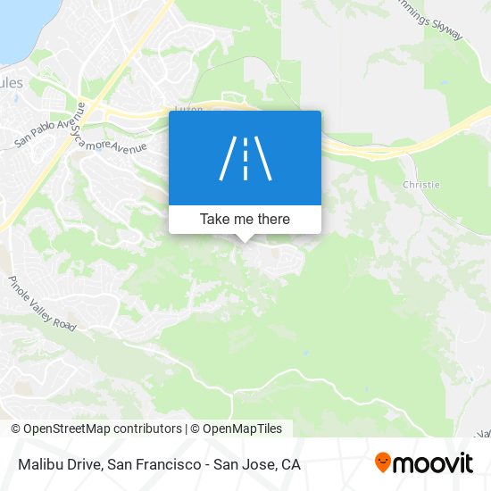 Malibu Drive map