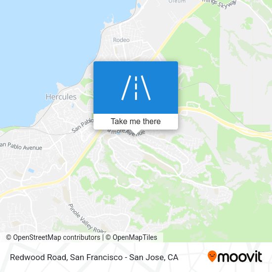 Mapa de Redwood Road