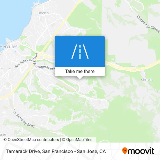 Tamarack Drive map