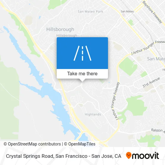 Mapa de Crystal Springs Road