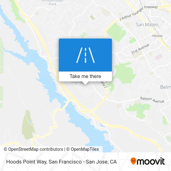Mapa de Hoods Point Way