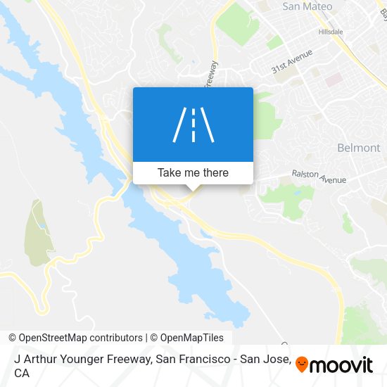 J Arthur Younger Freeway map