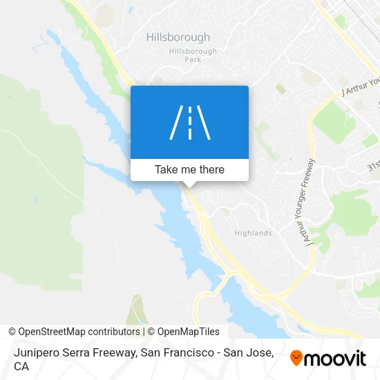 Mapa de Junipero Serra Freeway