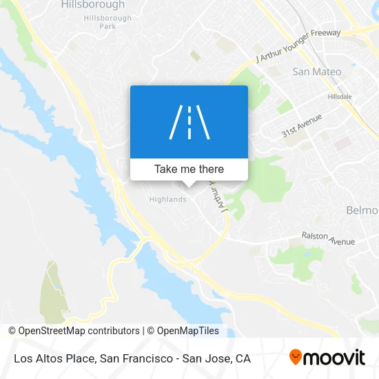Mapa de Los Altos Place