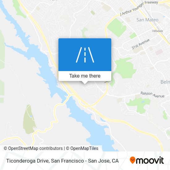 Ticonderoga Drive map