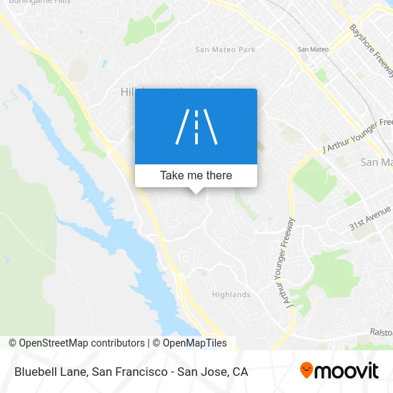 Bluebell Lane map