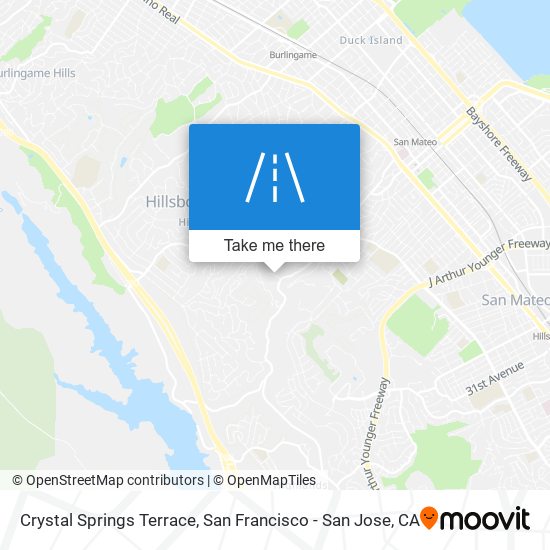 Crystal Springs Terrace map