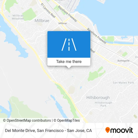 Del Monte Drive map