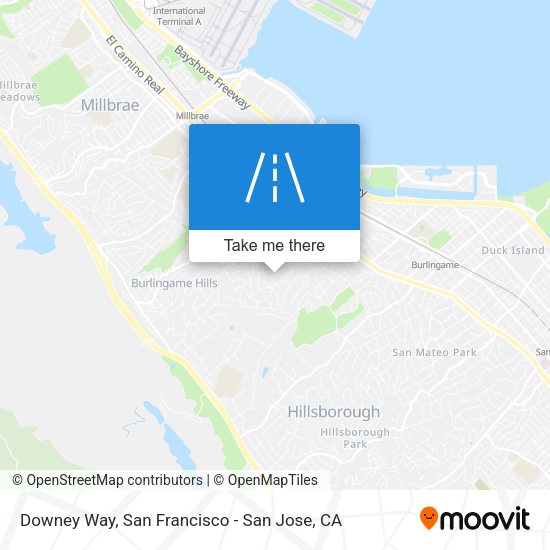 Mapa de Downey Way