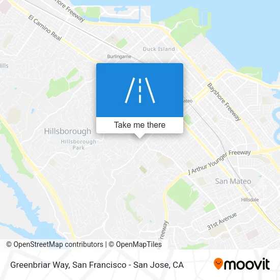 Greenbriar Way map