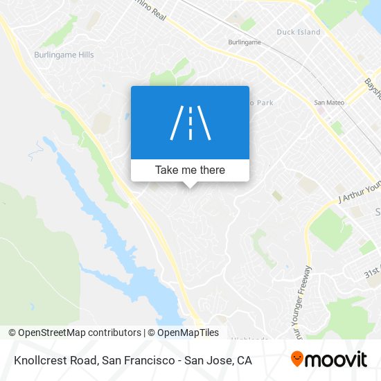 Knollcrest Road map