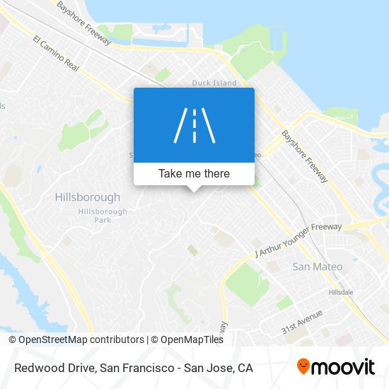 Redwood Drive map