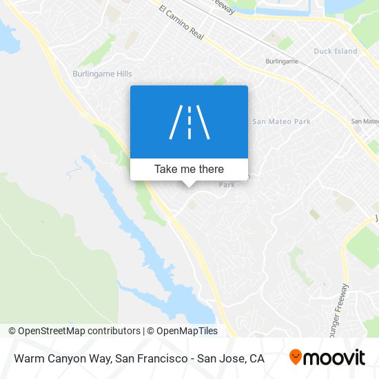 Mapa de Warm Canyon Way