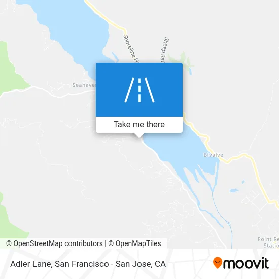 Adler Lane map