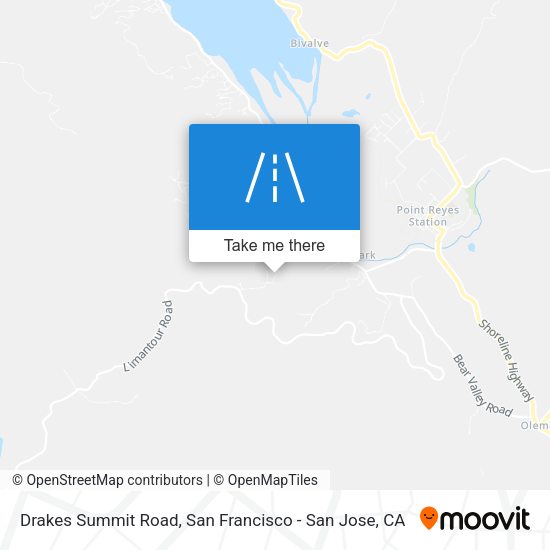 Drakes Summit Road map