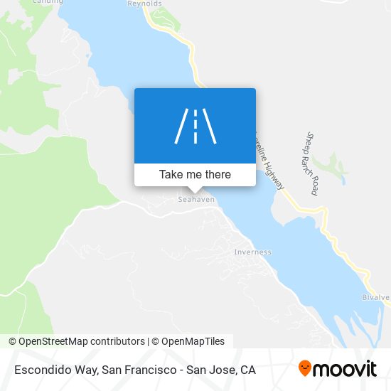 Escondido Way map