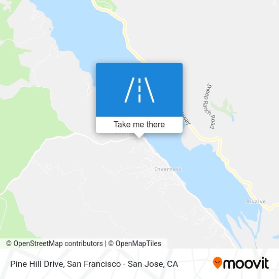 Mapa de Pine Hill Drive