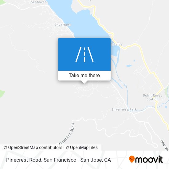Pinecrest Road map