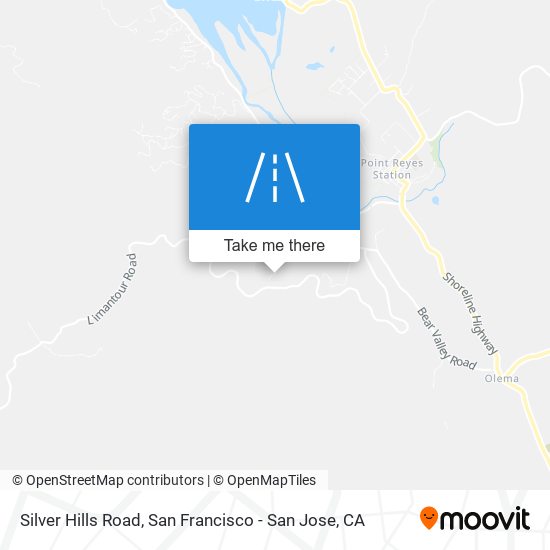 Silver Hills Road map