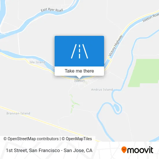 Mapa de 1st Street