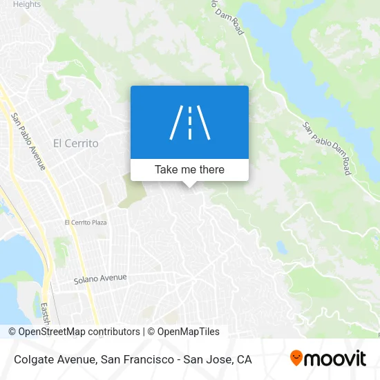 Colgate Avenue map