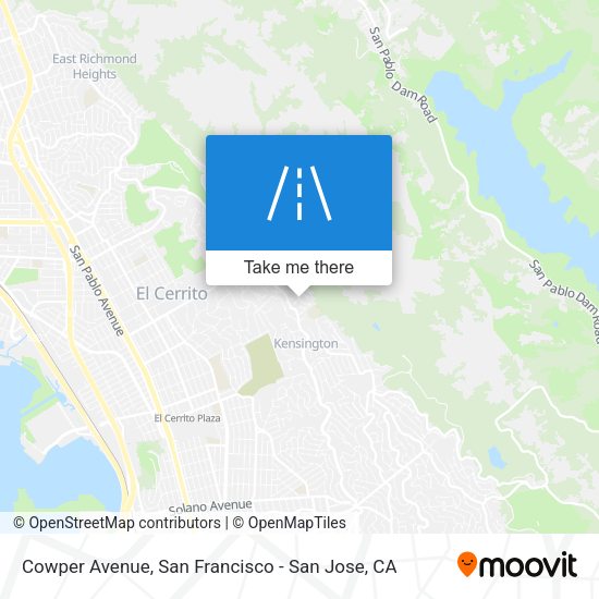 Mapa de Cowper Avenue