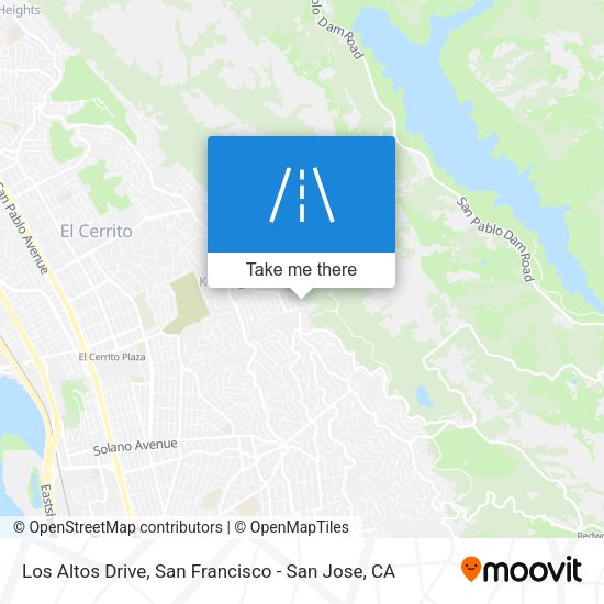 Los Altos Drive map