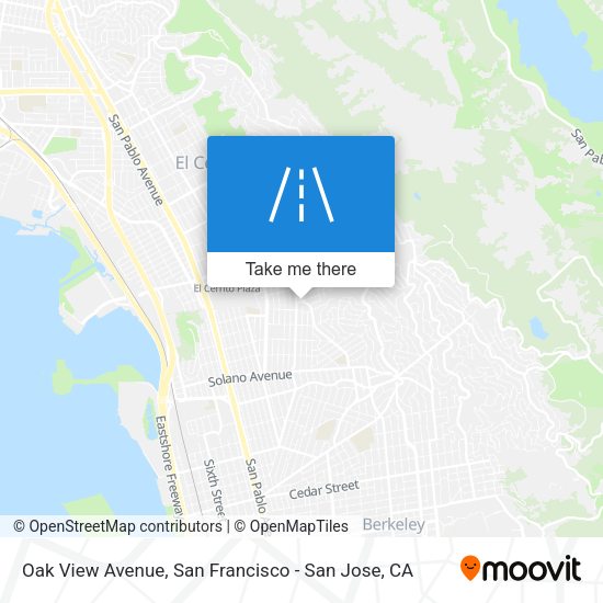 Mapa de Oak View Avenue