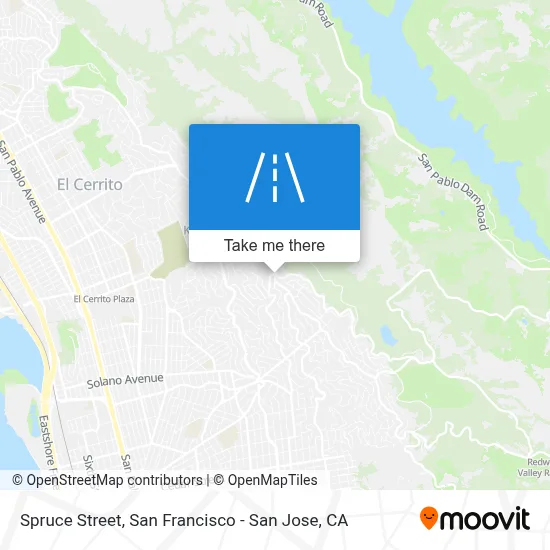 Spruce Street map