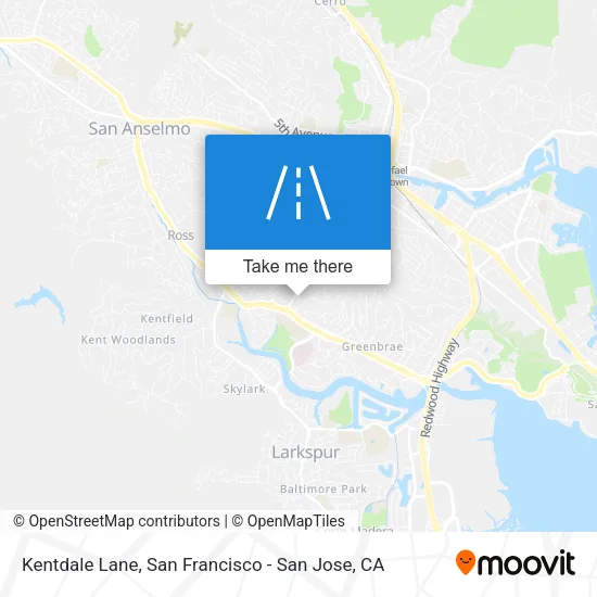 Mapa de Kentdale Lane