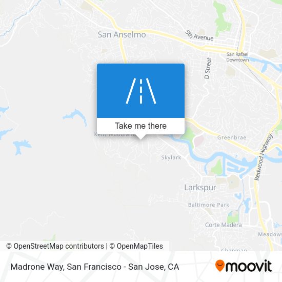 Mapa de Madrone Way