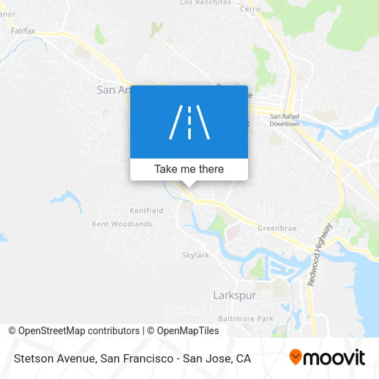 Mapa de Stetson Avenue