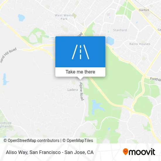 Aliso Way map