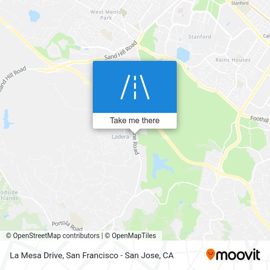 La Mesa Drive map