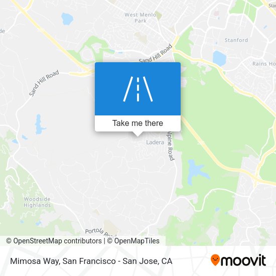Mapa de Mimosa Way