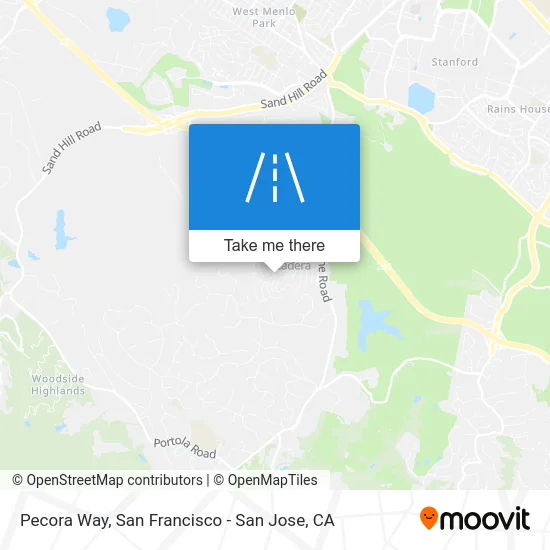Pecora Way map
