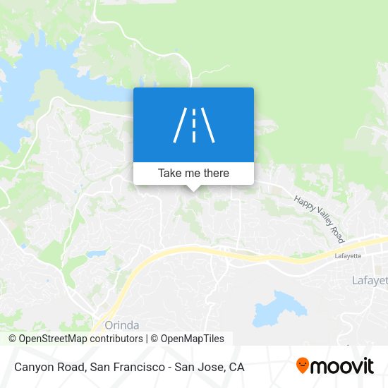 Mapa de Canyon Road