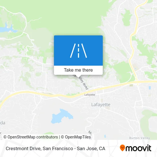 Mapa de Crestmont Drive