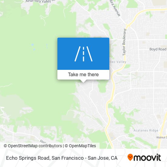 Echo Springs Road map