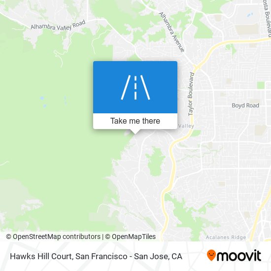 Mapa de Hawks Hill Court