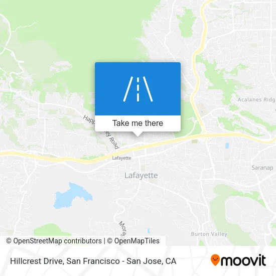 Mapa de Hillcrest Drive